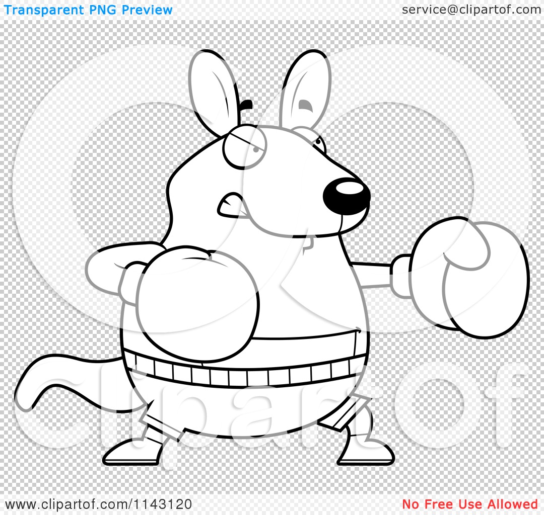 kangaroo boxing coloring pages - photo #43