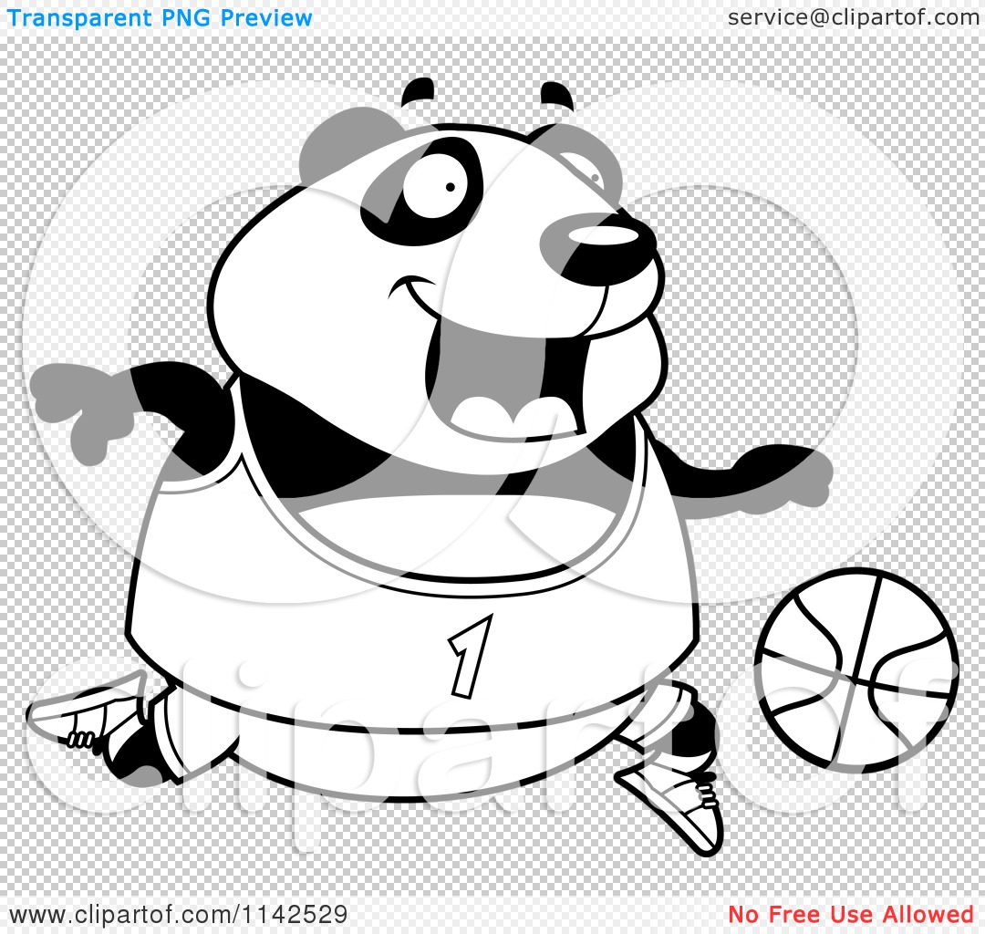 clipart panda basketball - photo #40