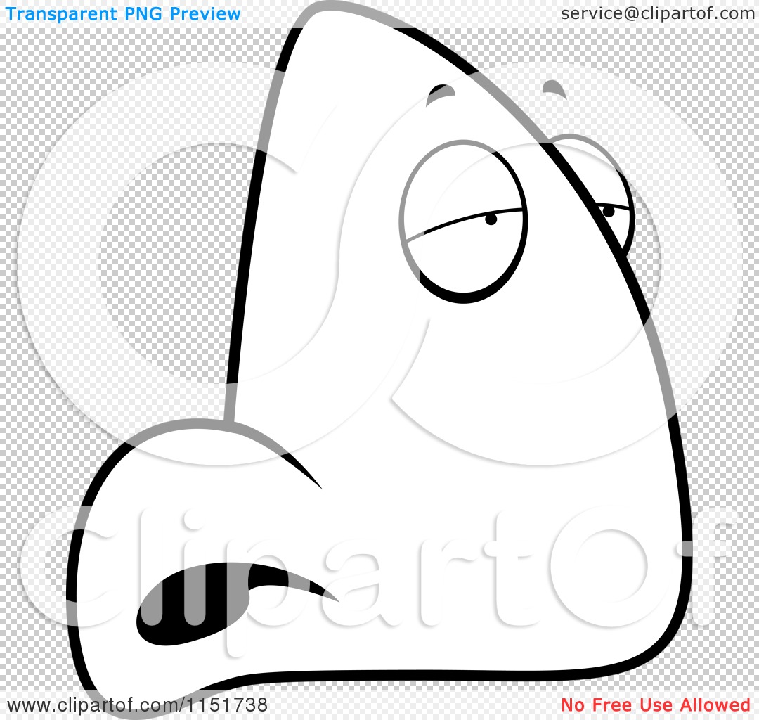nose clipart black and white - photo #49