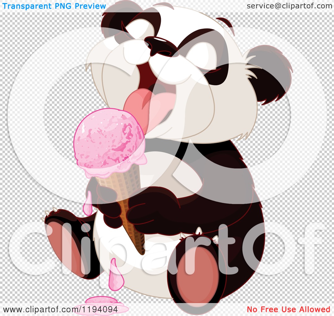 clipart panda ice cream - photo #48