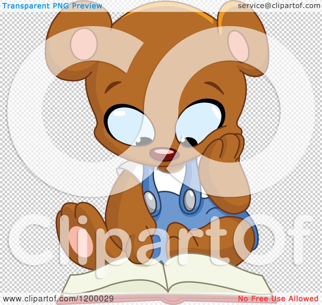 teddy bear reading clipart - photo #36
