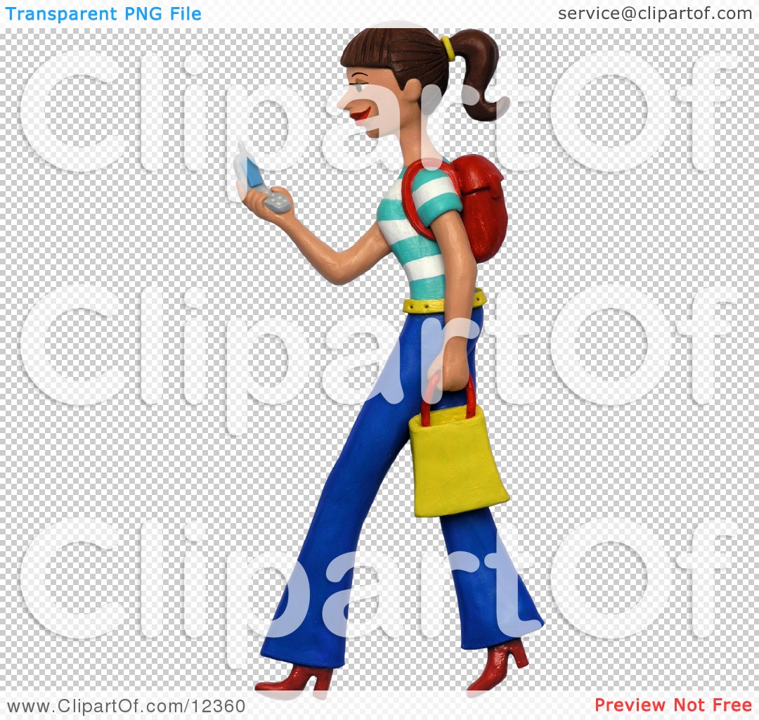 girl texting clipart - photo #39