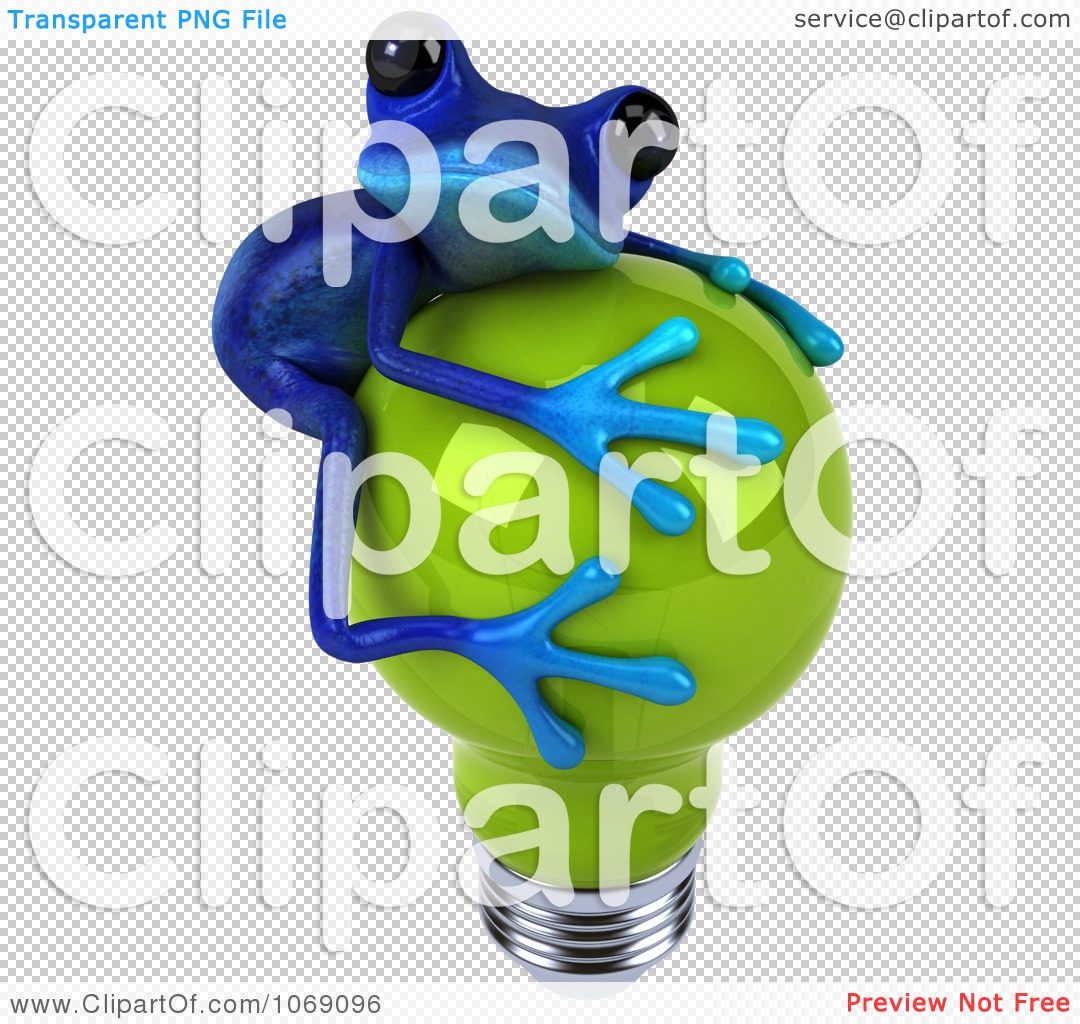  - Clipart-3d-Blue-Springer-Frog-Hugging-A-Green-Bulb-2-Royalty-Free-CGI-Illustration-10241069096