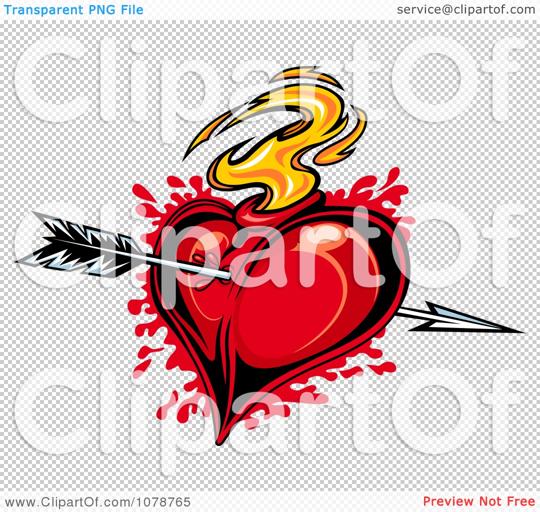 clip art flaming arrow - photo #23