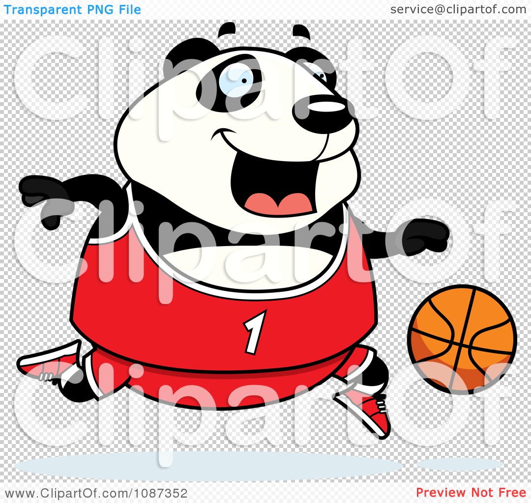 clipart panda basketball - photo #9