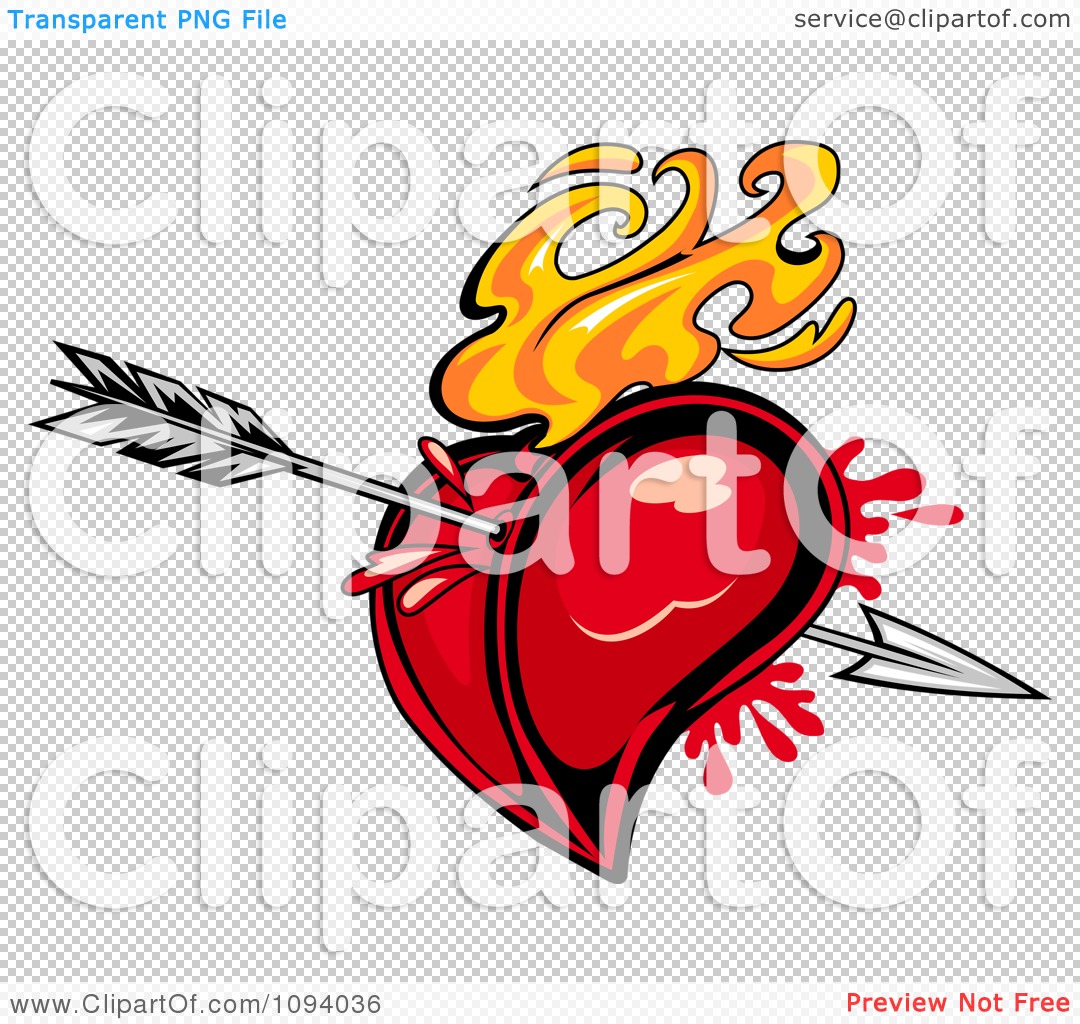 clip art flaming arrow - photo #22