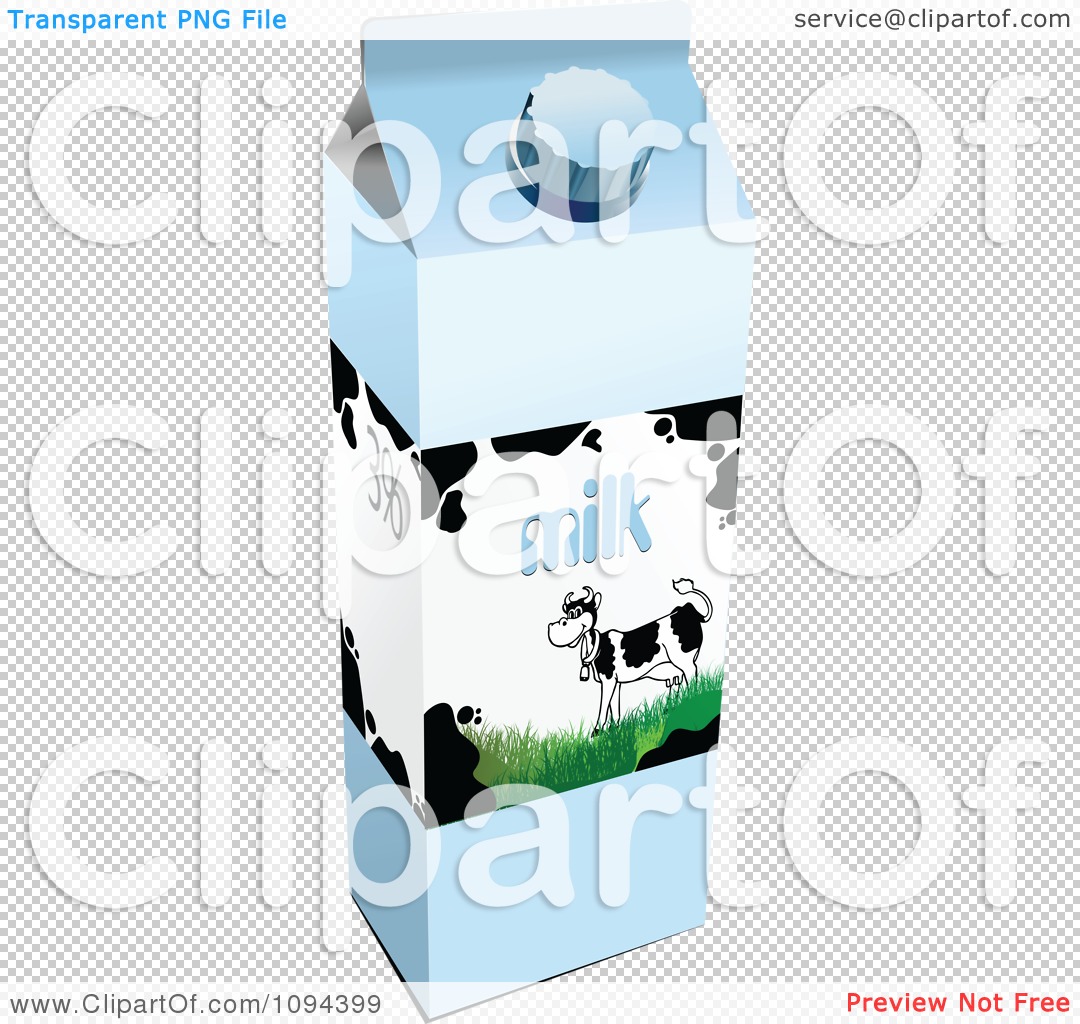 Clipart Milk Carton - Royalty Free Vector Illustration by leonid #1094399