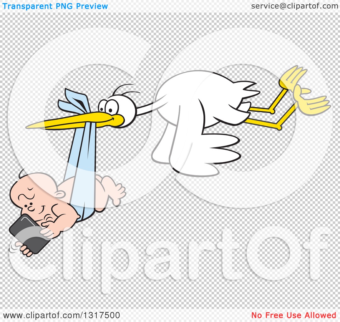 delivery stork clipart - photo #50