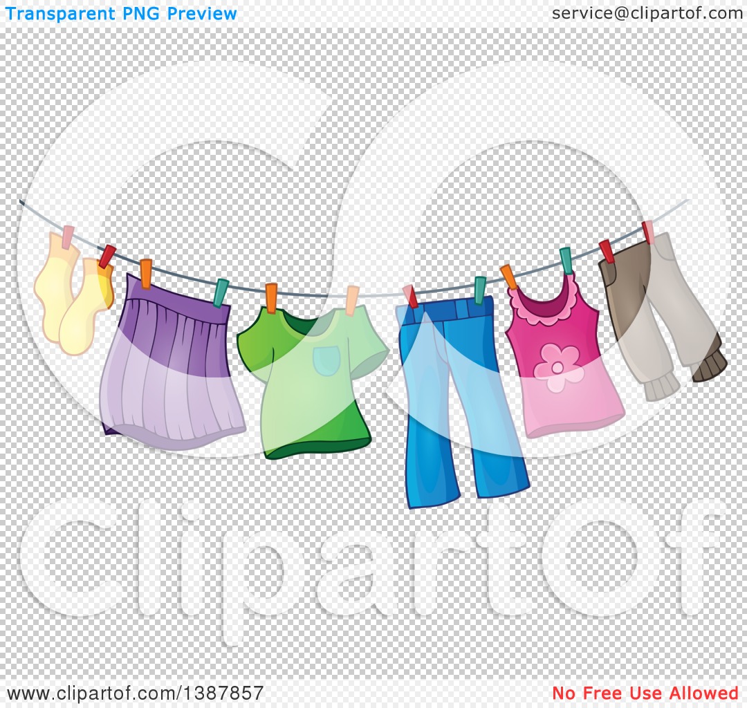 clipart of clothes hanging on a line - photo #31