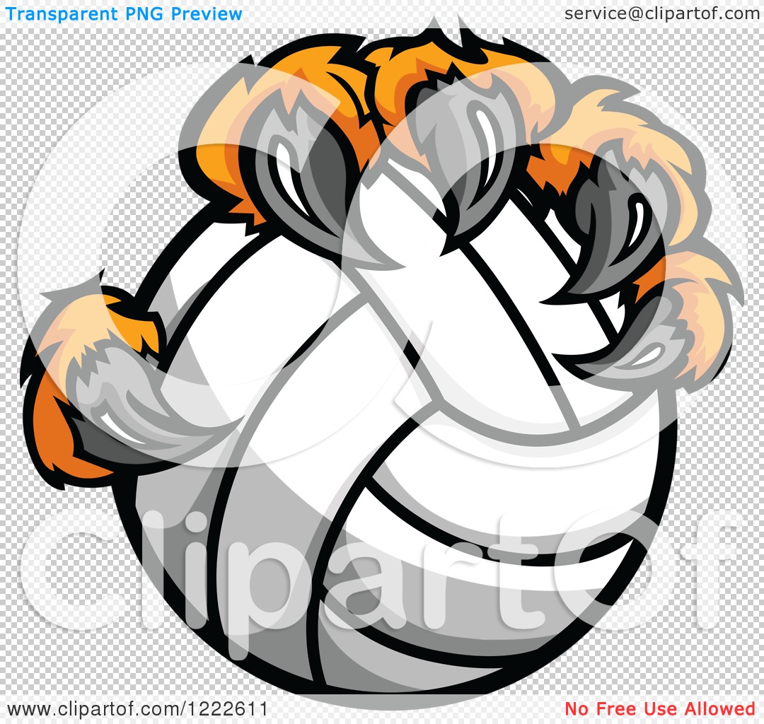 tiger volleyball clipart - photo #9