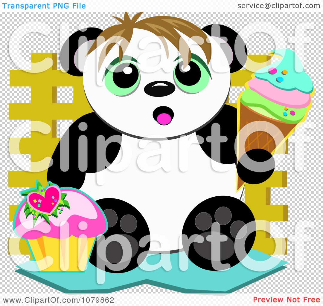 clipart panda ice cream - photo #38