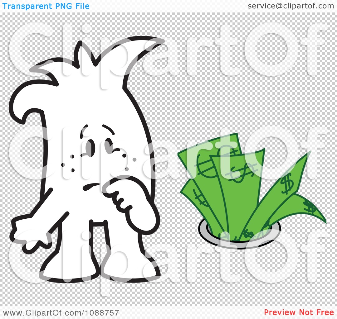 clipart of money going down the drain - photo #12
