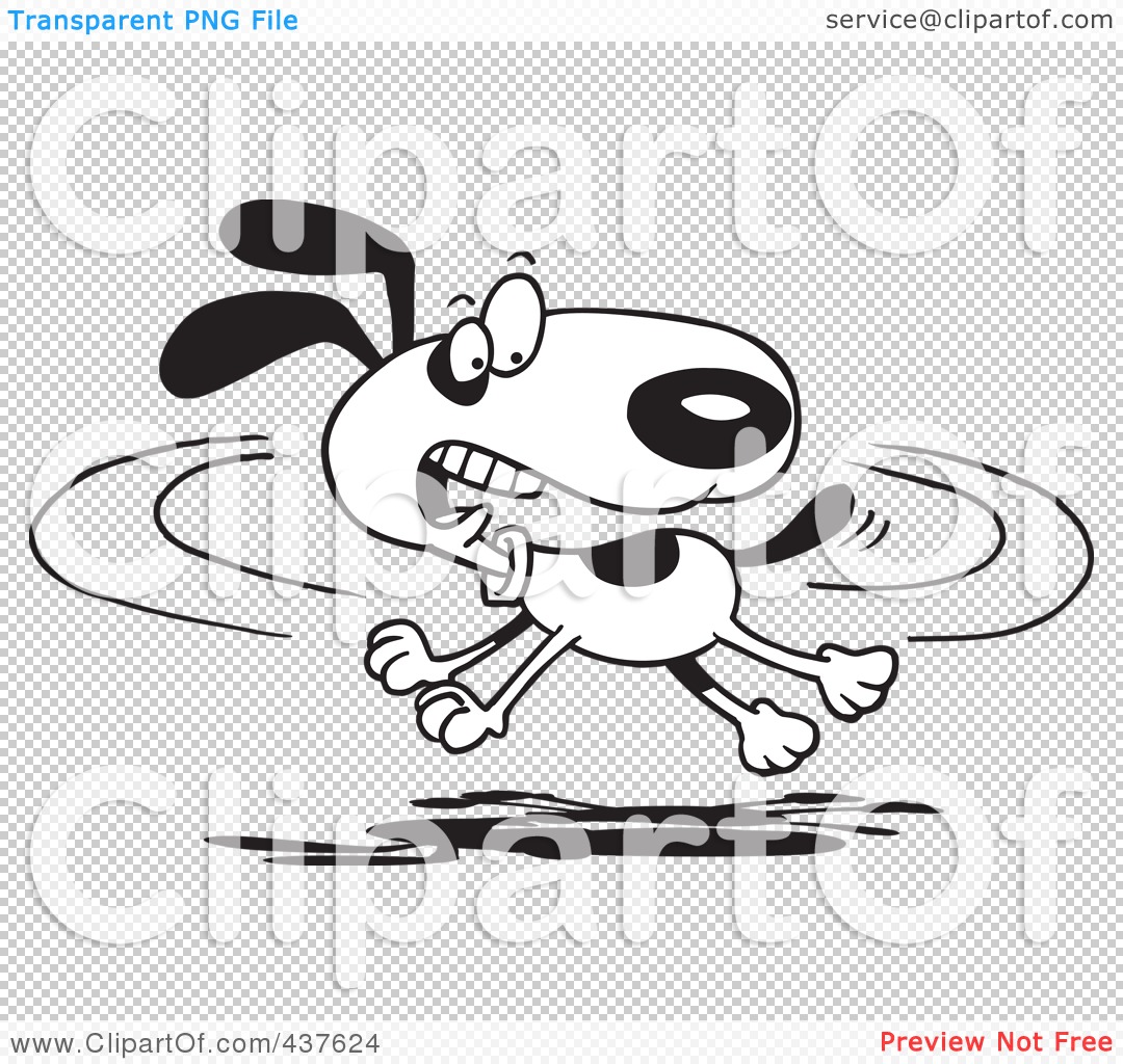 clipart dog chasing tail - photo #27