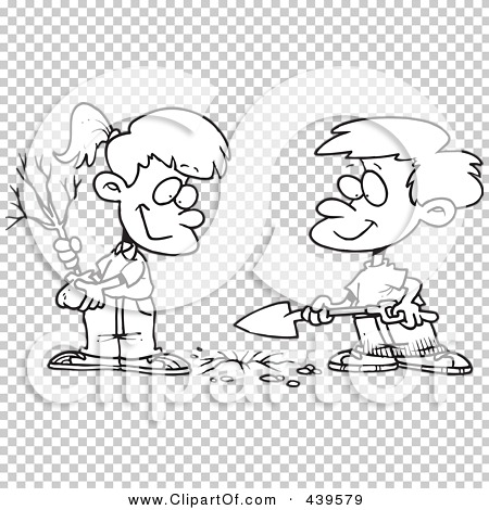 Boy and Girl Clip Art Black and White