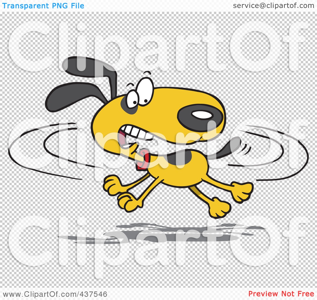 clipart dog chasing tail - photo #9