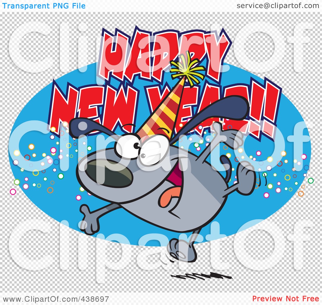 happy new year dog clipart - photo #22