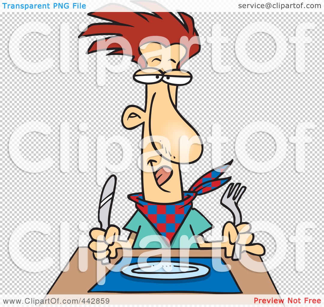 hungry man clipart - photo #44