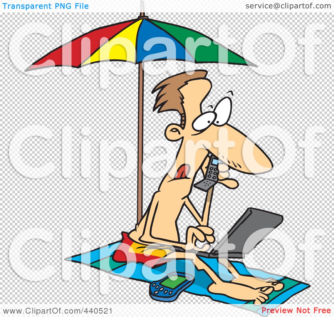 free clip art man on beach - photo #45