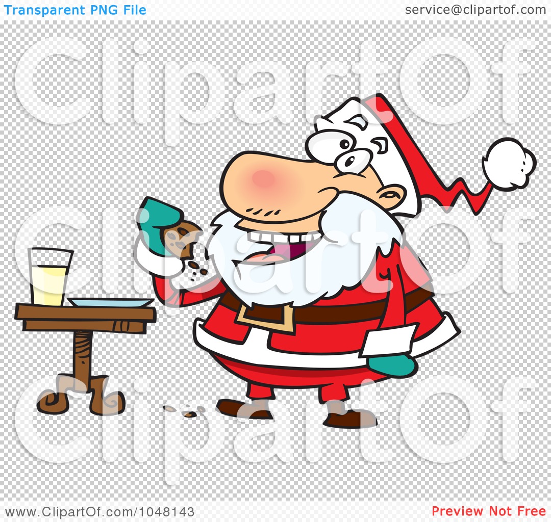 clipart santa eating pancakes - photo #26