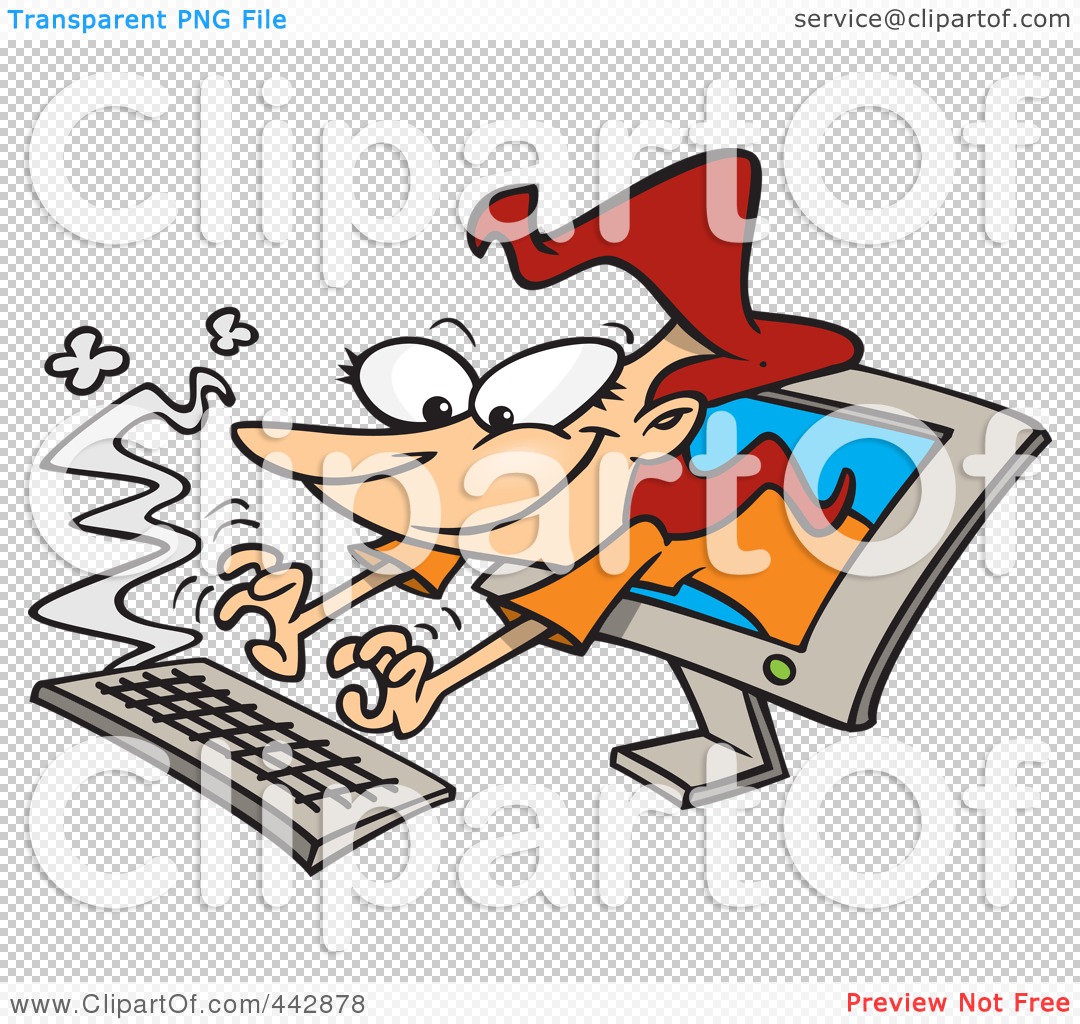 computer typing clipart - photo #19