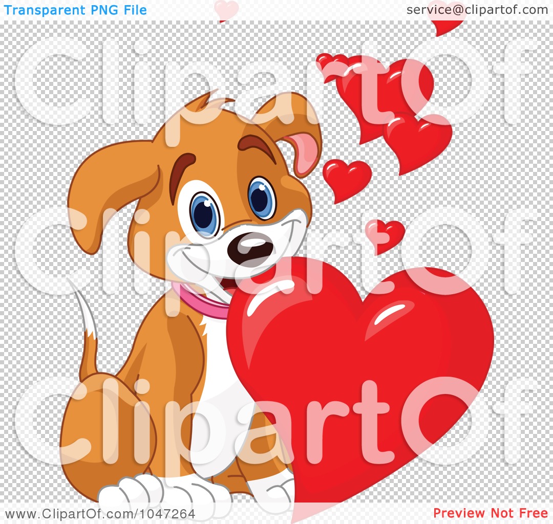 free dog valentine clipart - photo #39
