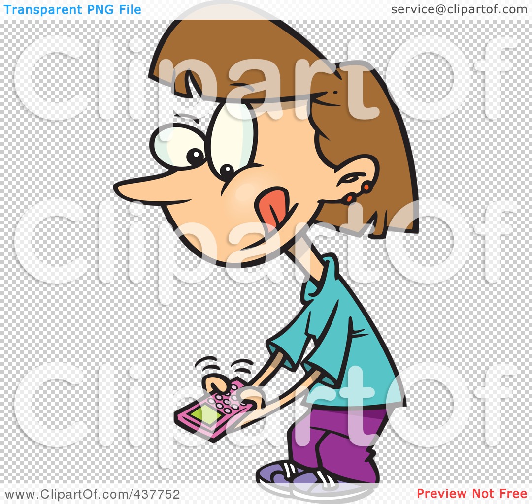 girl texting clipart - photo #38