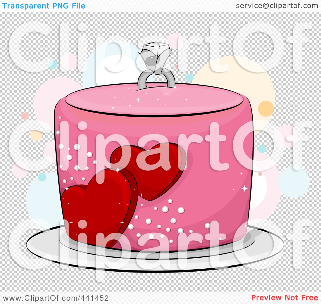 Pink Engagement Cake