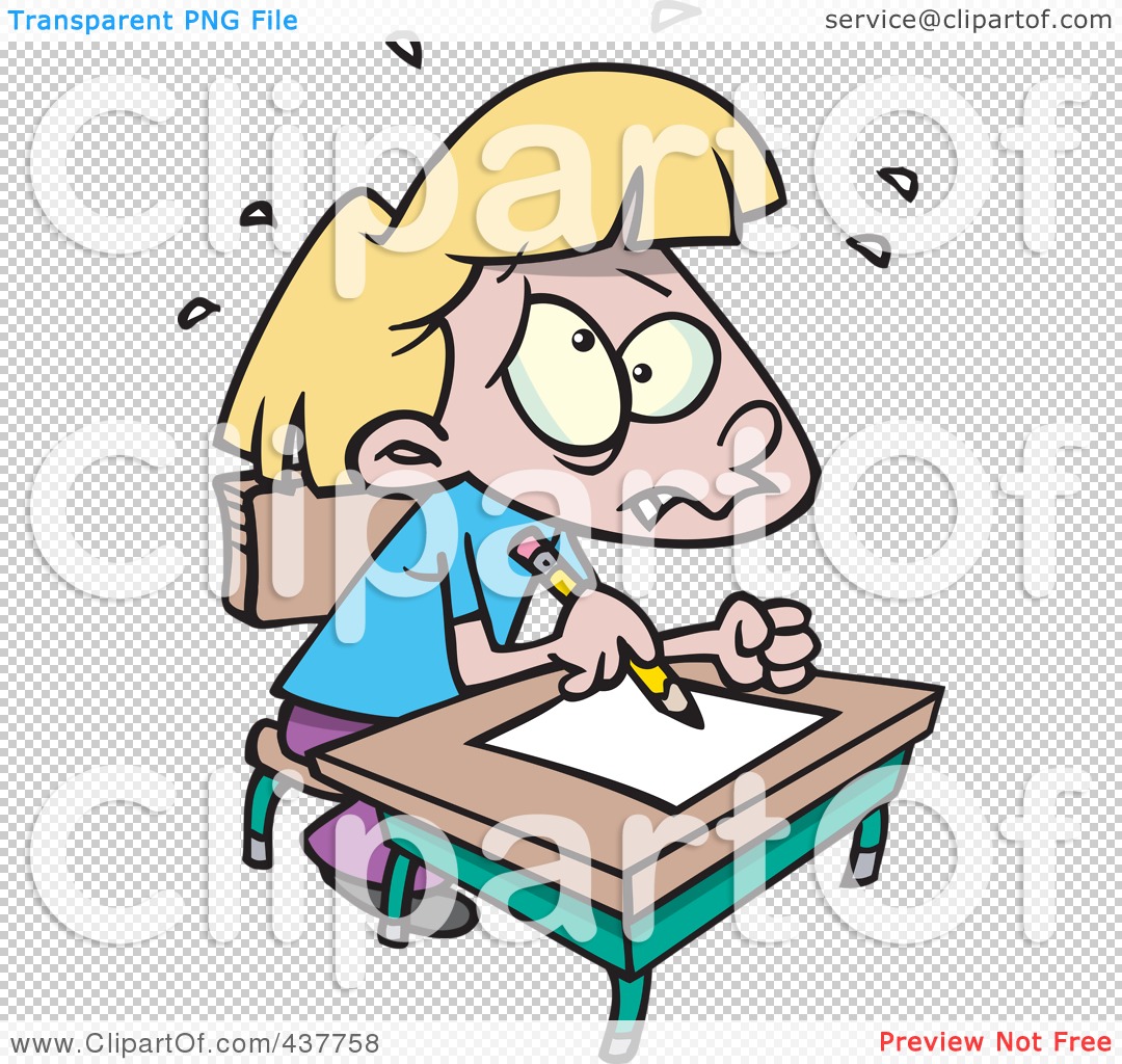 clipart of girl taking test - photo #27