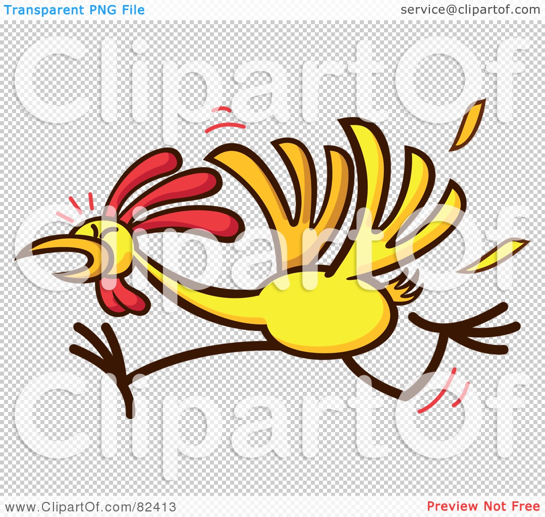 running chicken clip art free - photo #42