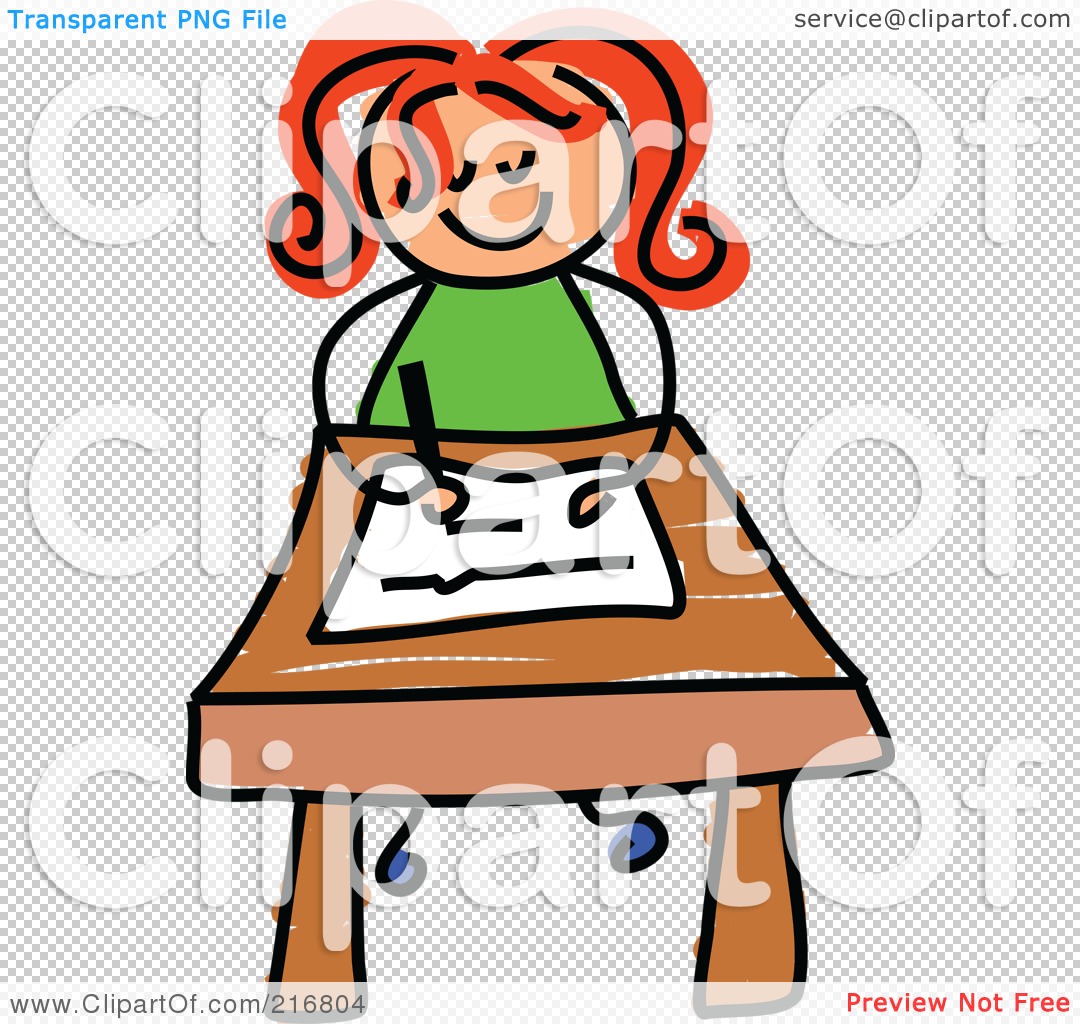 clipart of a girl writing - photo #29
