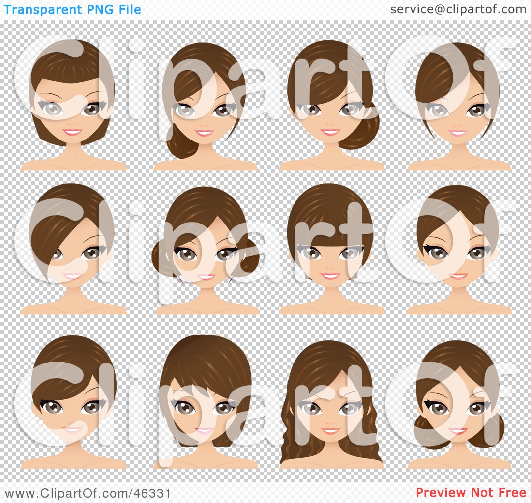 clipart of hairstyles - photo #36
