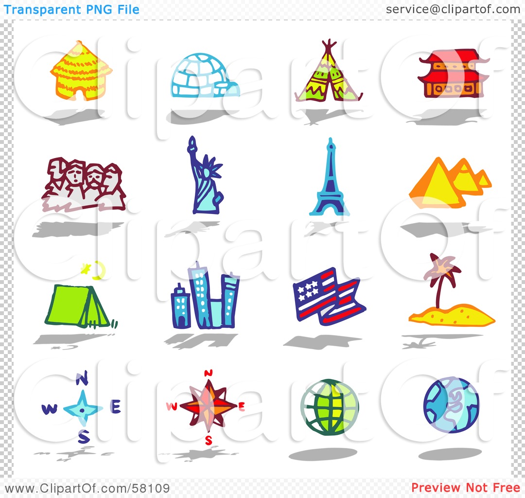 Royalty-Free (RF) Clipart Illustration of a Digital Collage Of