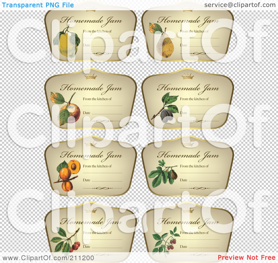 homemade jam labels clipart - photo #23