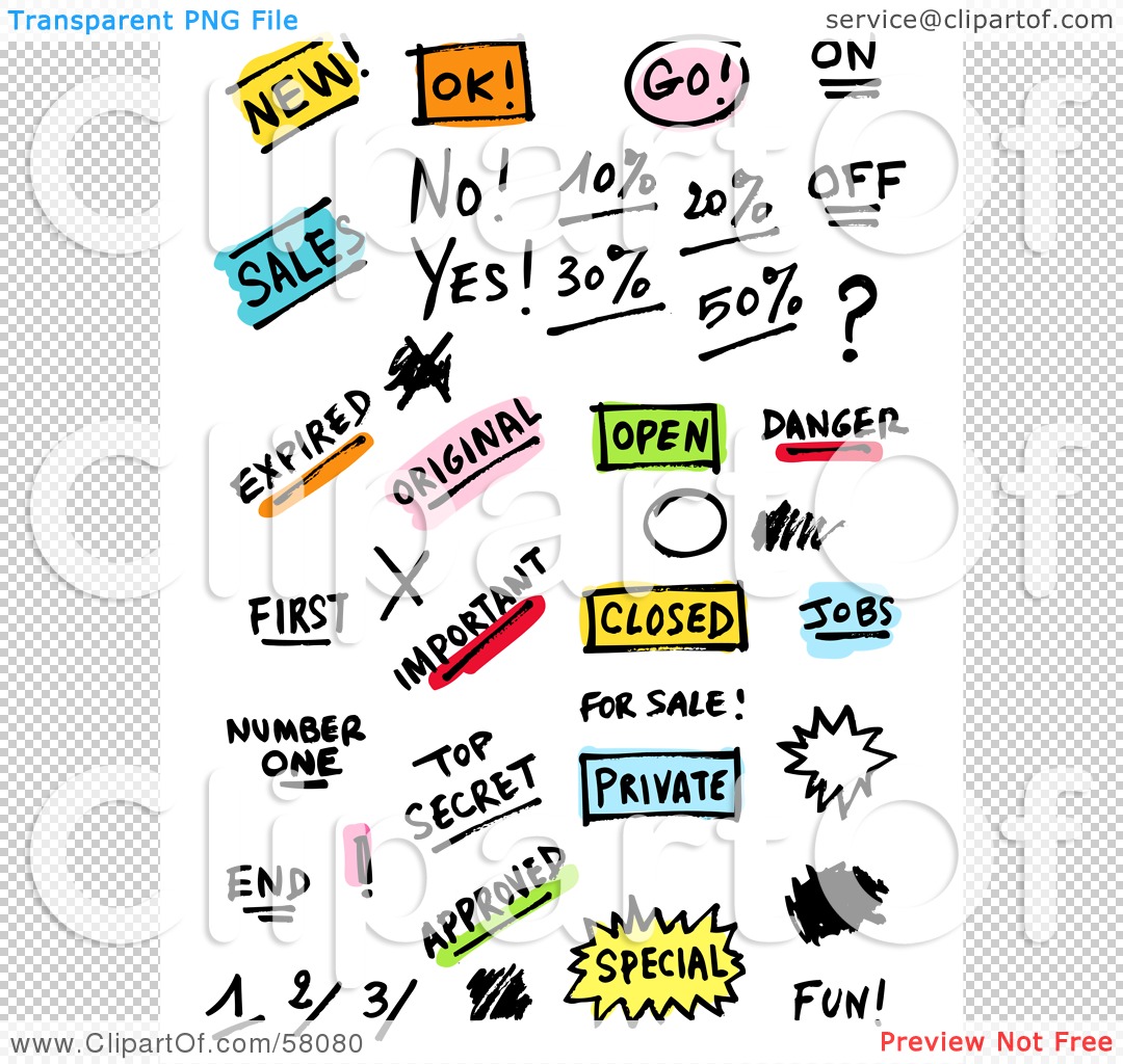 Clipart Words Free