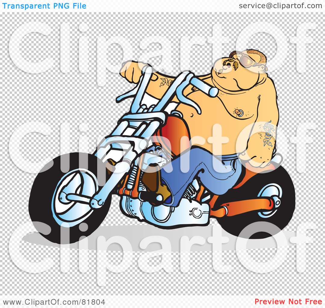 clip art fat guy on bike - photo #29