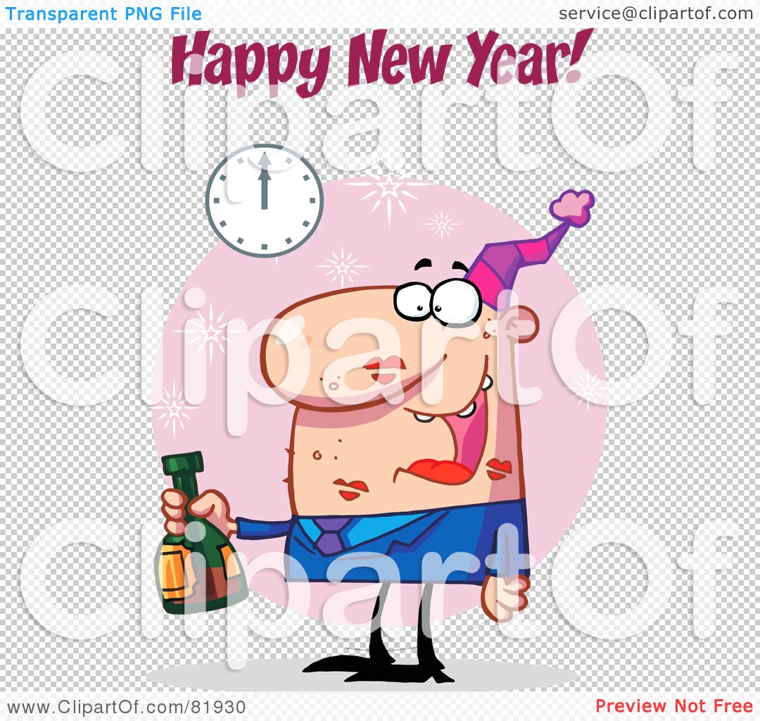 new years kiss clipart - photo #10