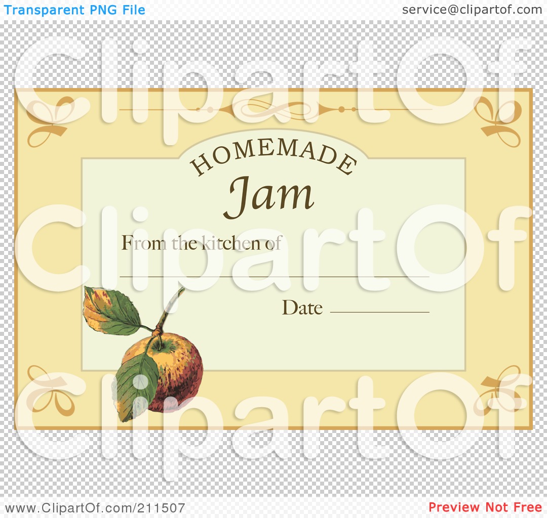 homemade jam labels clipart - photo #17
