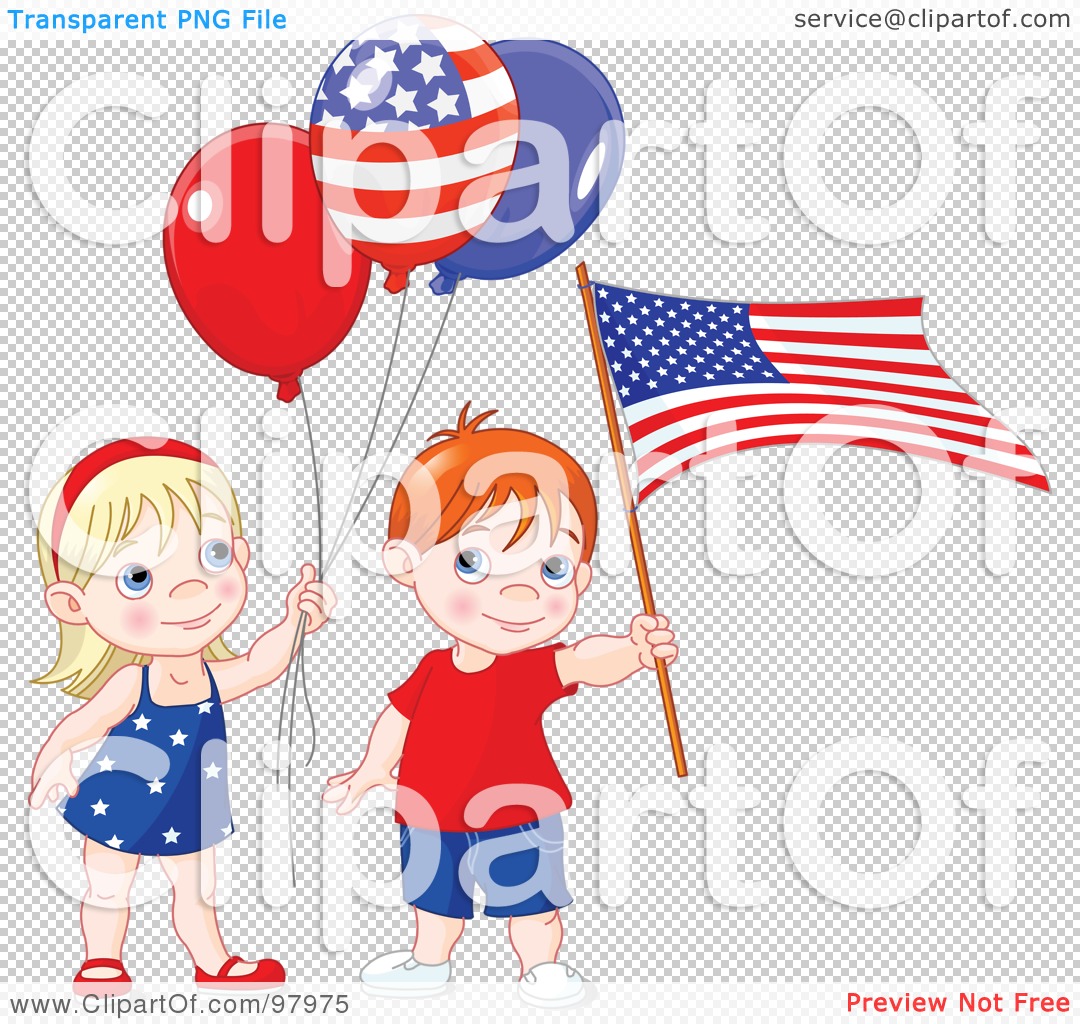 american flag balloons