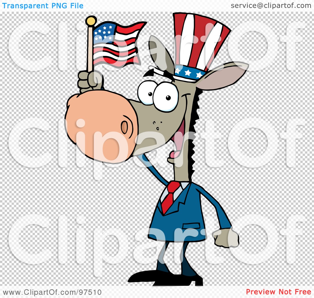 patriotic donkey