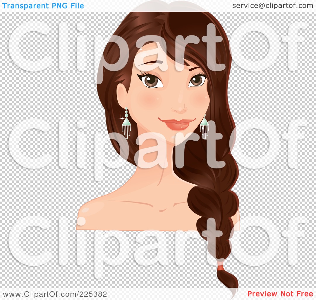 clipart girl with long hair - photo #31