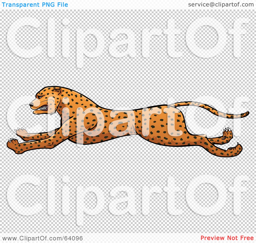 Running Cheetah Clipart