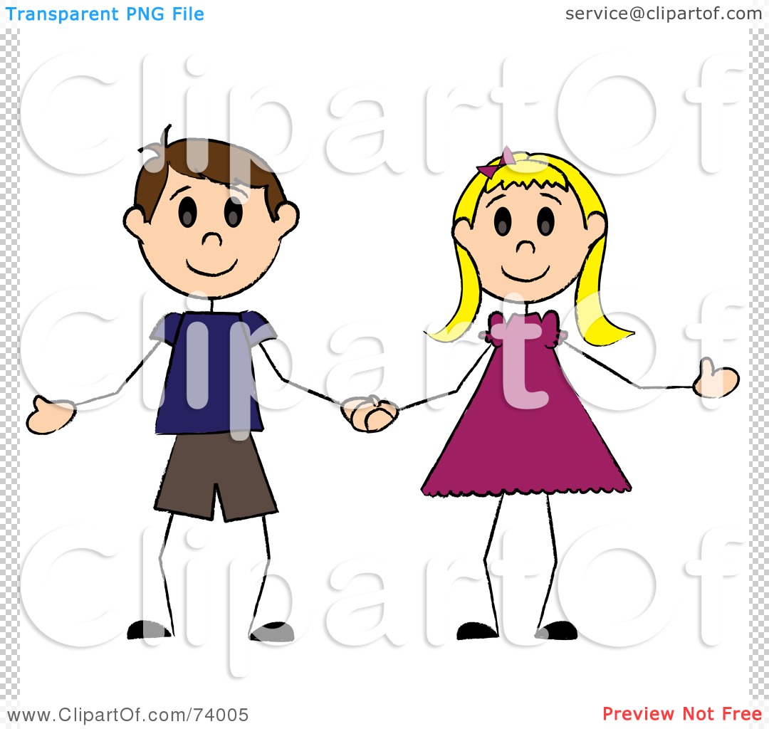 clipart boy and girl holding hands - photo #45