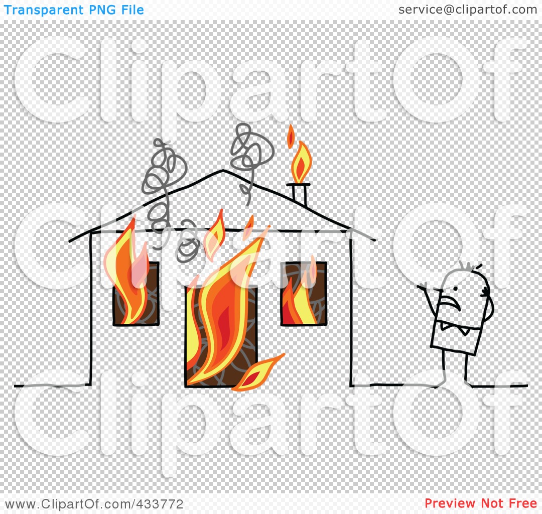 free clipart burning house - photo #45