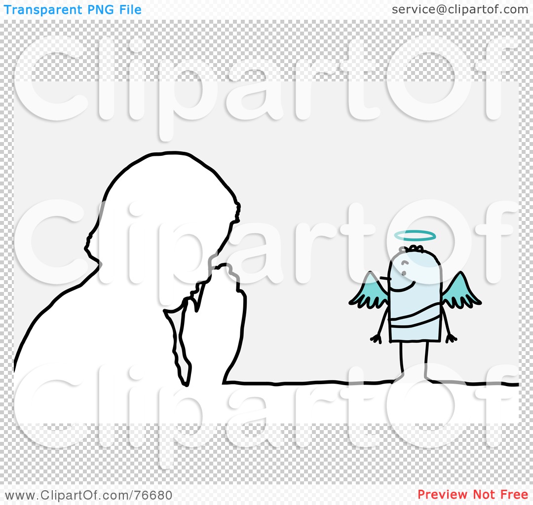 People Praying Clipart