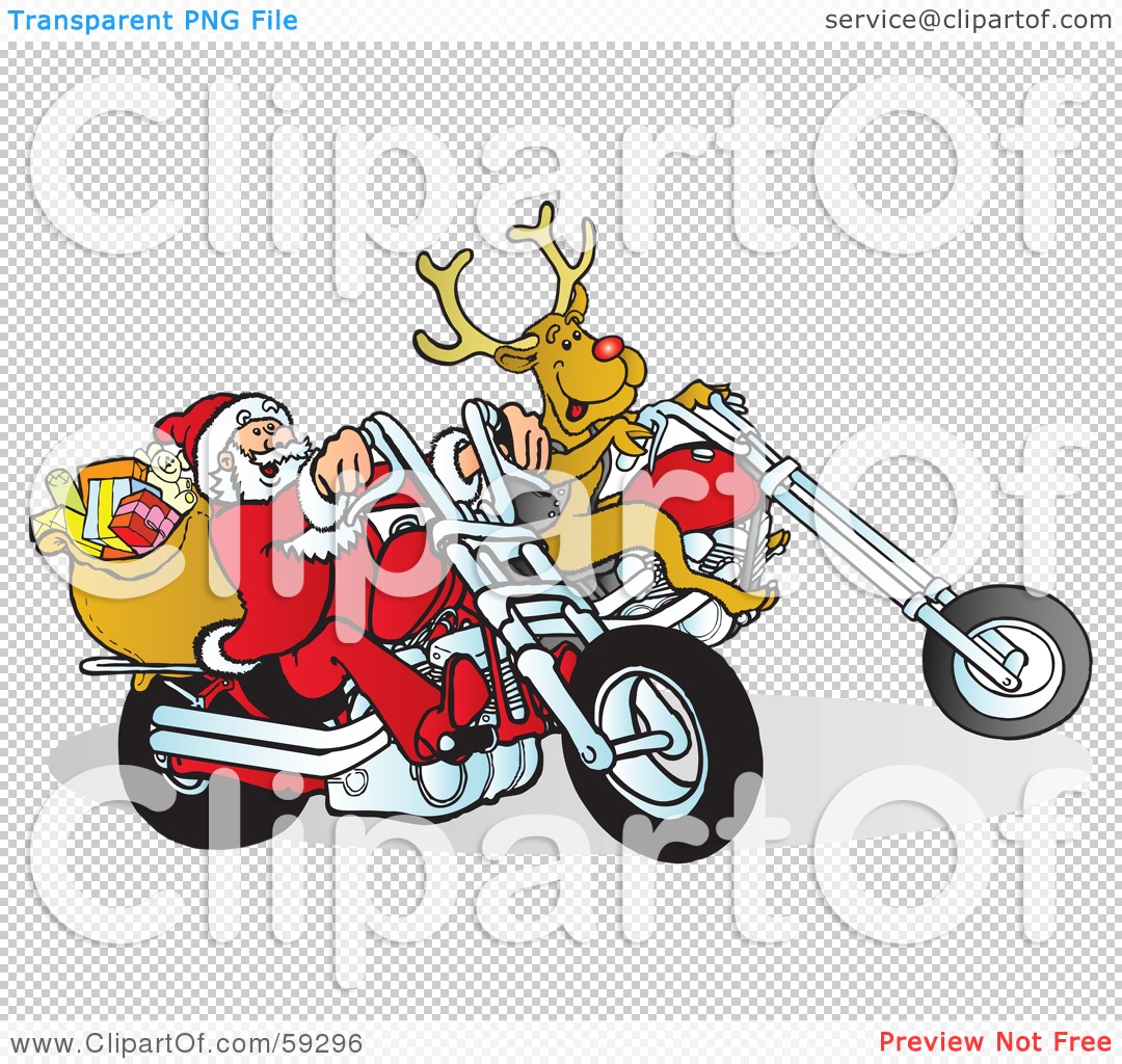 clipart santa on motorcycle - photo #37
