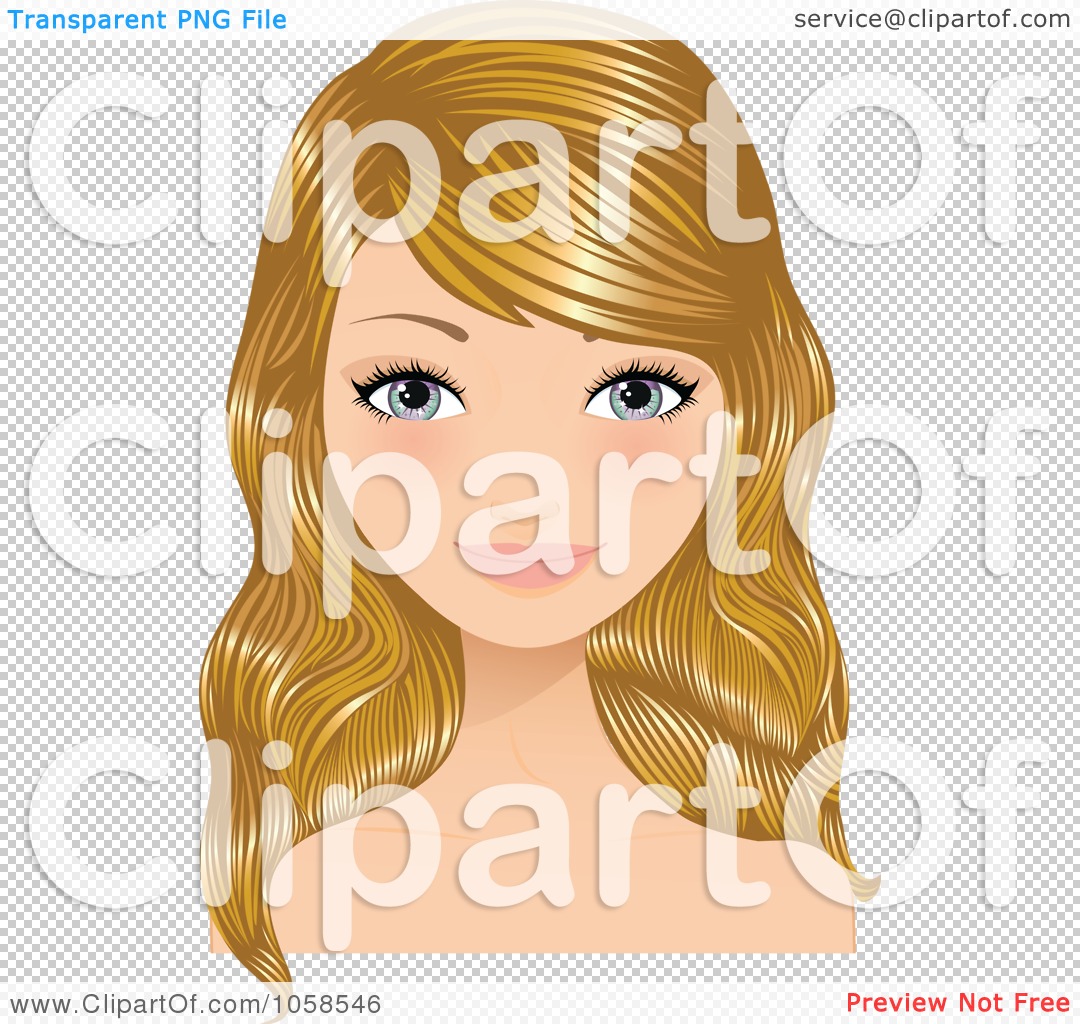 blonde haired girl clipart - photo #37