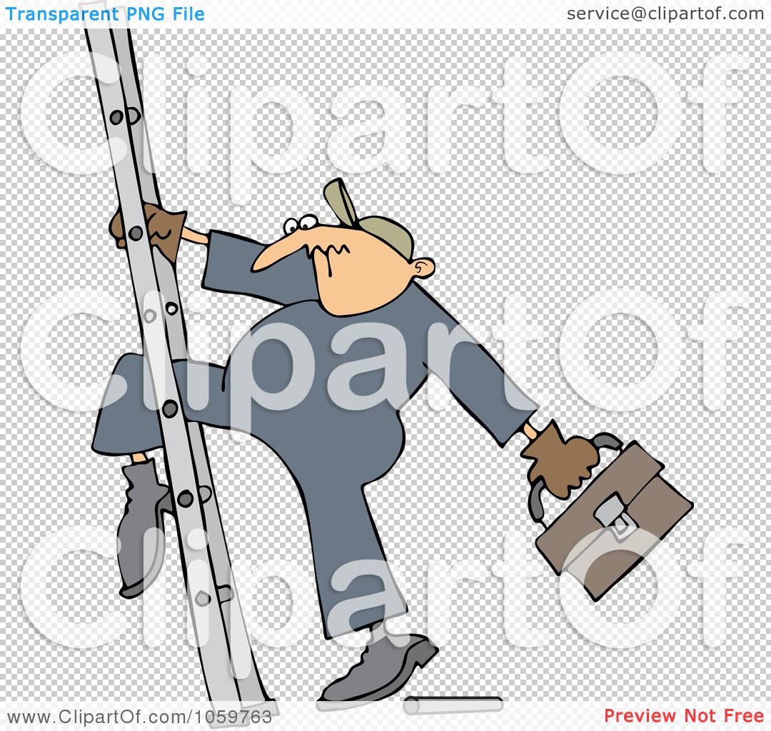 clipart man on ladder - photo #22