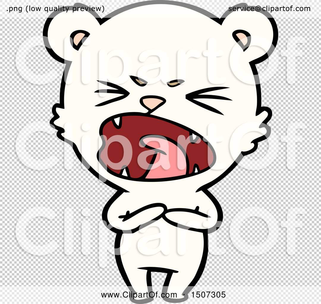 Angry Cartoon Polar Bear by lineartestpilot #1507305
