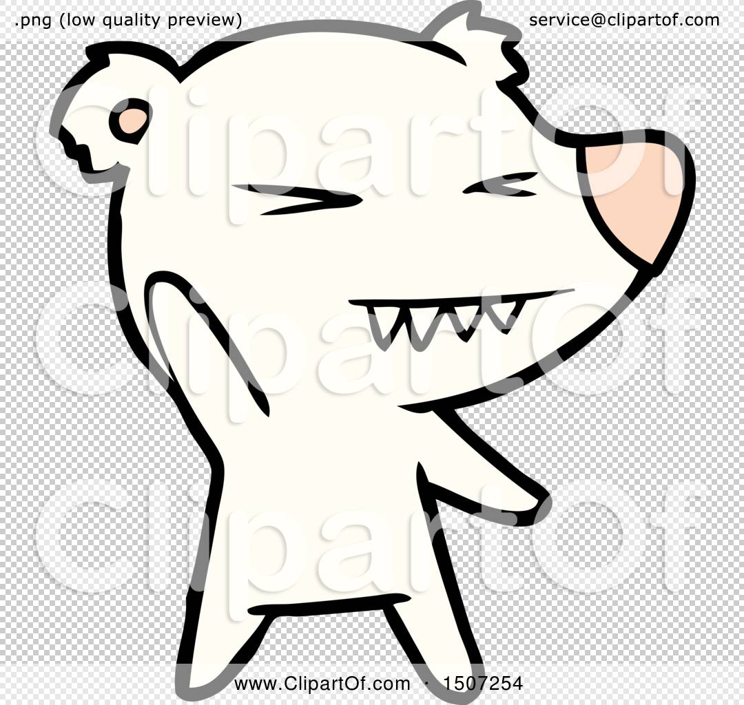 Angry Polar Bear Cartoon by lineartestpilot #1507254