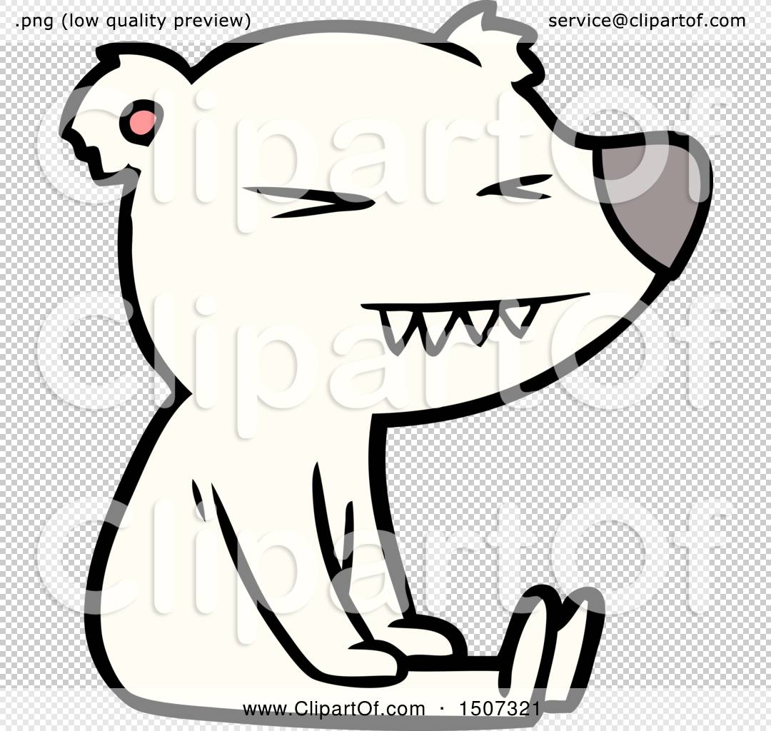 Angry Polar Bear Cartoon by lineartestpilot #1507321